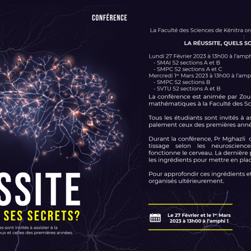 Conférence : LA RÉUSSITE, QUELS SONT SES SECRETS ?