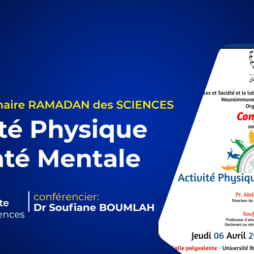 Avis de séminaire RAMADAN des SCIENCES : Activité Physique et Santé Mentale