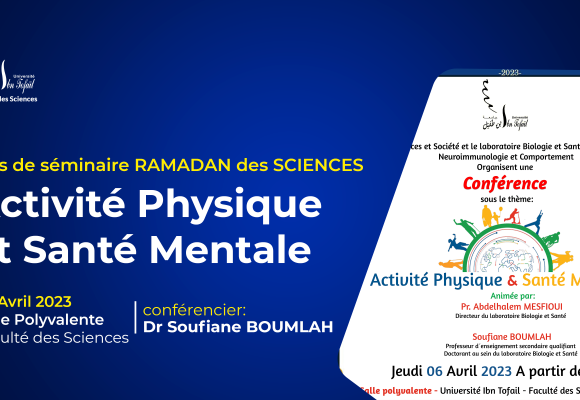 Avis de séminaire RAMADAN des SCIENCES : Activité Physique et Santé Mentale