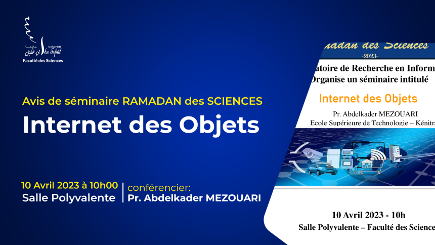 Avis de Séminaire RAMADAN des SCIENCES – Internet des Objets