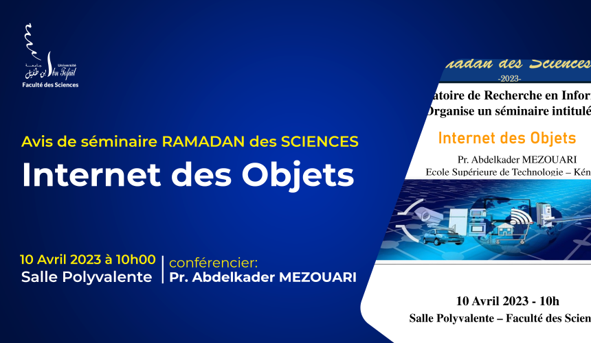 Avis de Séminaire RAMADAN des SCIENCES – Internet des Objets