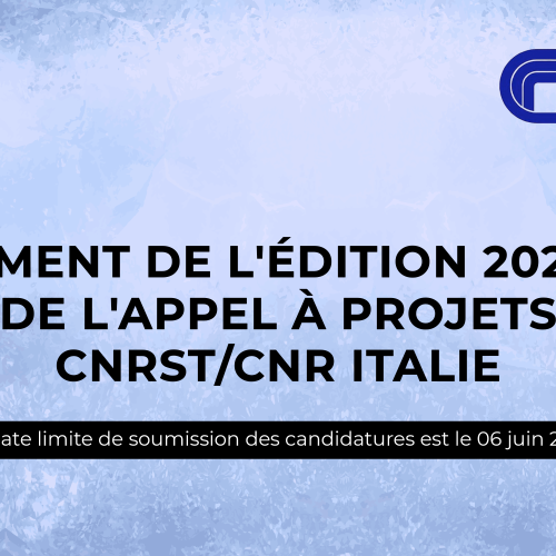 Lancement de l’édition 2024-2025 de l’appel à projets CNRST/CNR Italie