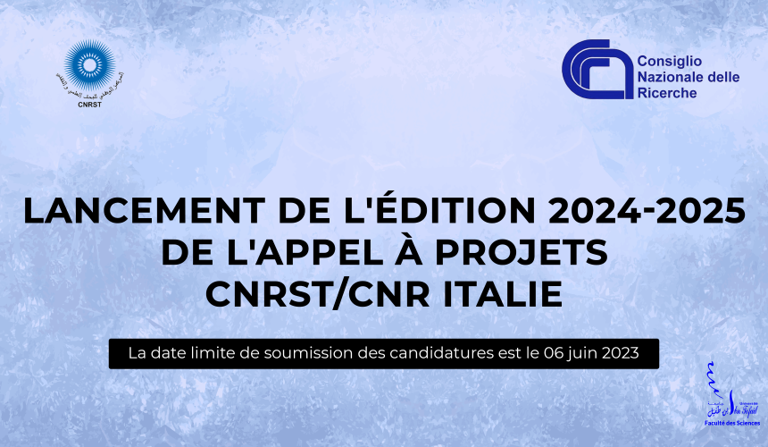 Lancement de l’édition 2024-2025 de l’appel à projets CNRST/CNR Italie