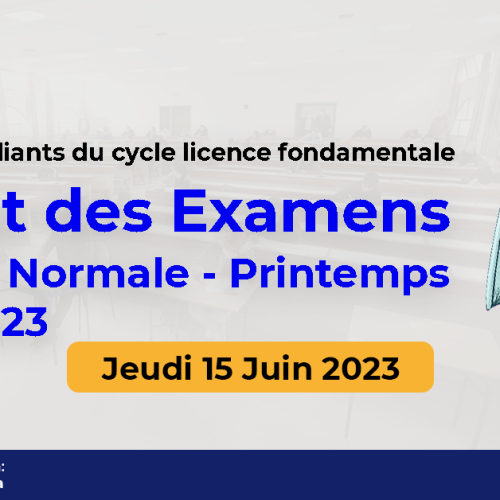 Examens Session Normale – Printemps 2022/2023
