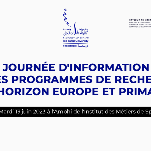 Journée d’Information sur les Programmes de Recherches Horizon Europe et Prima