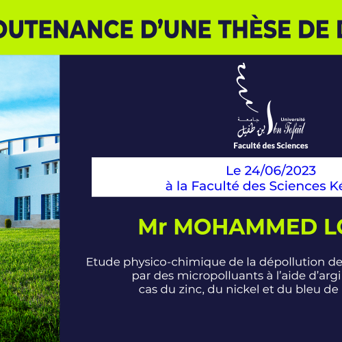 Avis de soutenance d’une thèse de doctorat (Mr MOHAMMED LOUTFI)