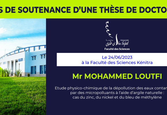 Avis de soutenance d’une thèse de doctorat (Mr MOHAMMED LOUTFI)