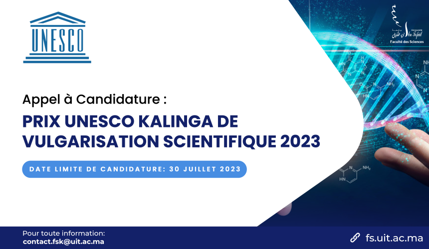 Appel à candidature – Prix UNESCO Kalinga de Vulgarisation Scientifique 2023