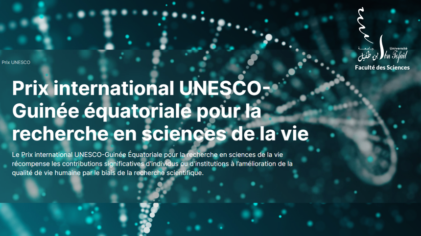 Appel à Candidature : Prix International UNESCO-Guinée Equatoriale pour la Recherche en Sciences de la Vie
