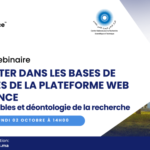 Avis de webinaire : S’orienter dans les bases de données de la plateforme Web Of Science – sources fiables et déontologie de la recherche