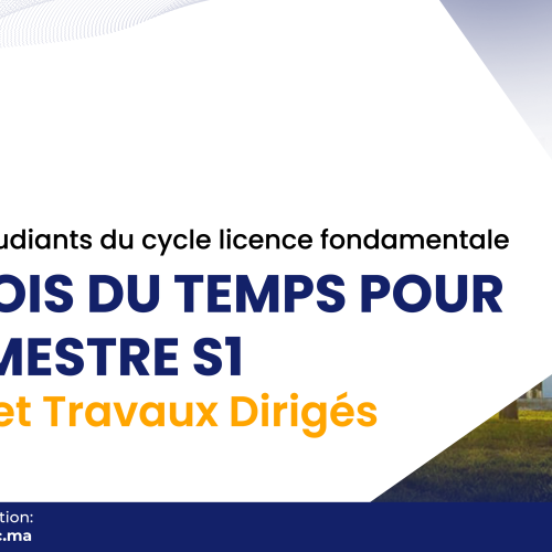 Avis aux étudiants du cycle licence fondamentale – Semestre S1