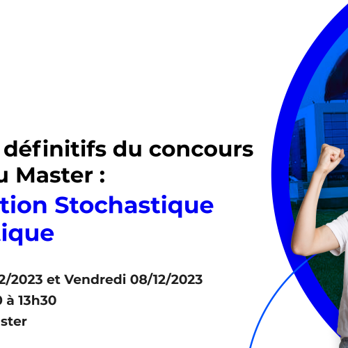 Résultats définitifs du concours d’accès au Master : Modélisation Stochastique et Statistique