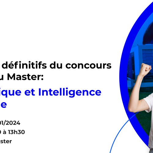 Résultats définitifs du concours d’accès au Master Informatique et Intelligence Artificielle