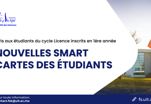 Avis aux étudiants du cycle licence – Nouvelles Smart cartes des étudiants