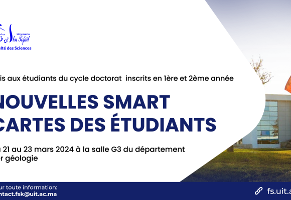 Avis aux étudiants du cycle doctorat – Nouvelles Smart cartes des étudiants