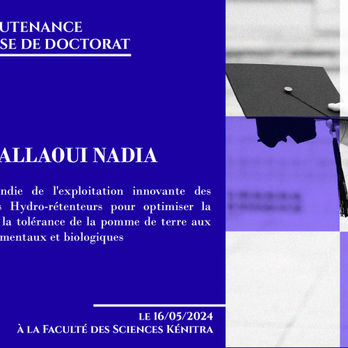 Avis de soutenance d’une thèse de doctorat (Mme EL ALLAOUI NADIA)
