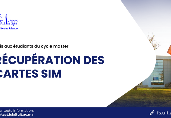 Avis aux étudiants inscrits en première année du cycle master