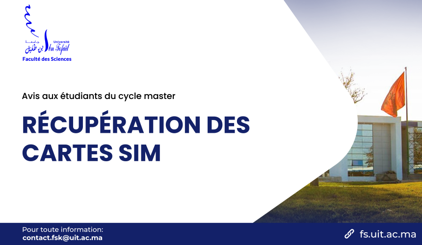 Avis aux étudiants inscrits en première année du cycle master