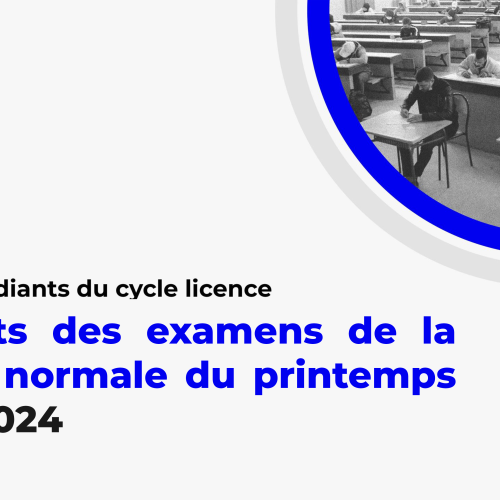 Résultats des examens de la session normale du printemps 2023-2024