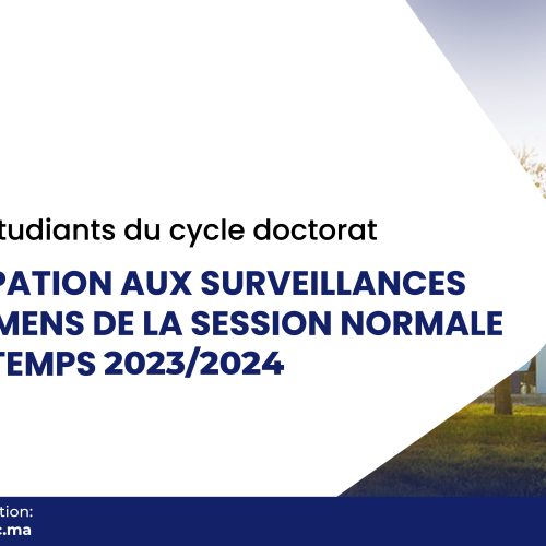 Participation aux surveillances des examens de la session normale du printemps 2023/2024