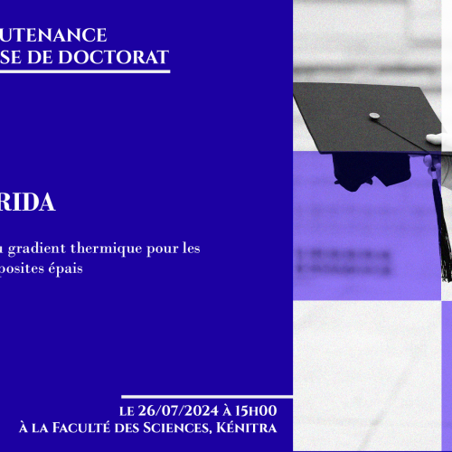 Avis de soutenance d’une thèse de doctorat (Mr TAZI RIDA)