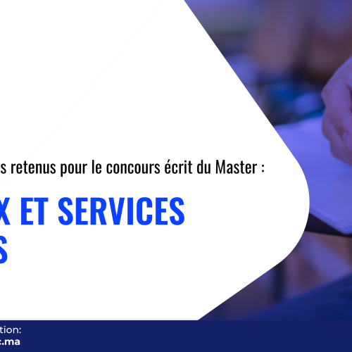 Liste des candidats retenus pour le concours écrit du Master Réseaux et Services Mobiles