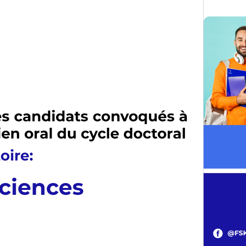 Liste des candidats convoqués à l’entretien oral du cycle doctoral – Laboratoire Géosciences