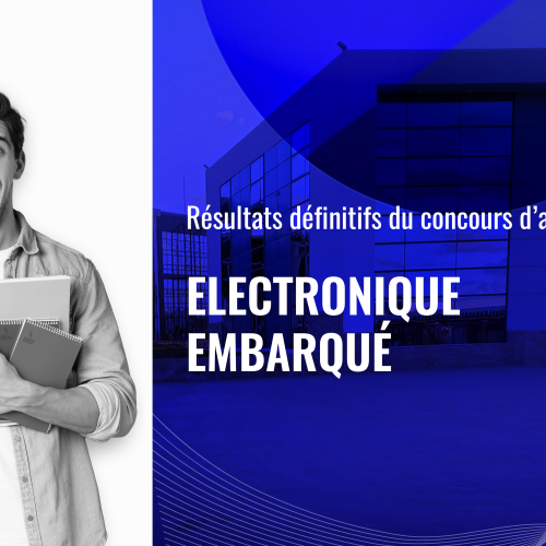 Résultats définitifs du concours d’accès au Master Electronique Embarqué