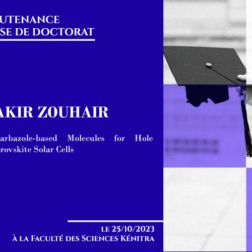 Avis de soutenance d’une thèse de doctorat (Mr EL FAKIR ZOUHAIR)