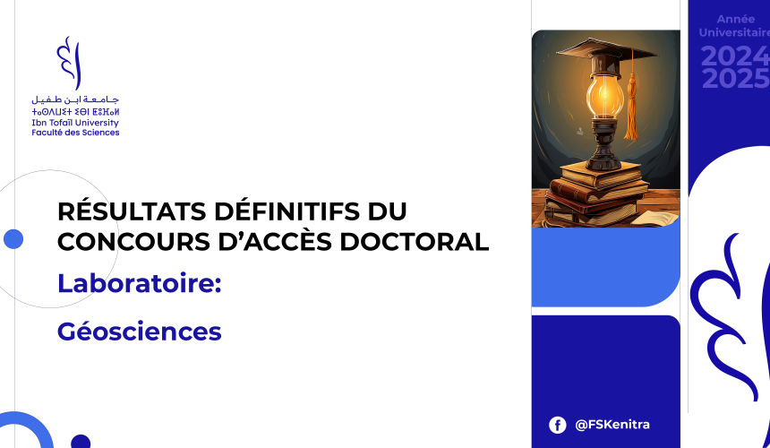 Résultats définitifs du concours d’accès doctoral – Laboratoire Géosciences