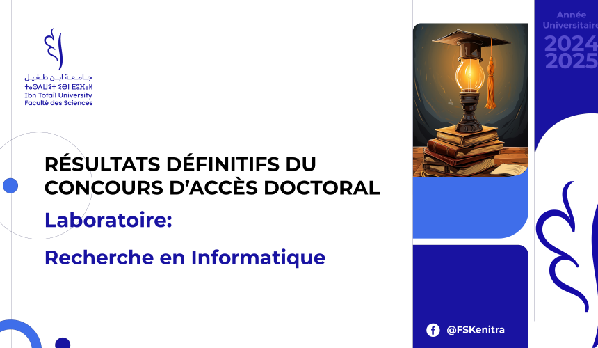 Résultats définitifs du concours d’accès doctoral – Laboratoire Recherche en Informatique