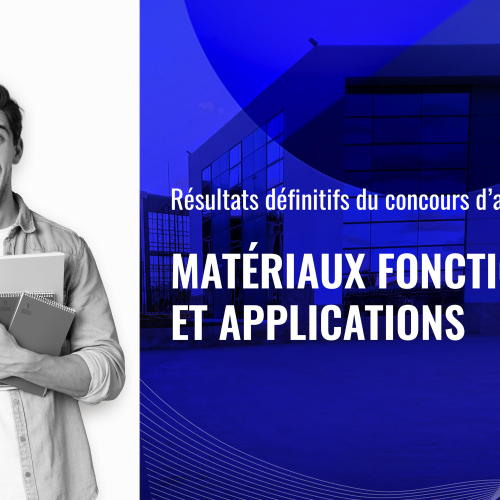 Résultats définitifs du concours d’accès au Master Matériaux Fonctionnels et Applications