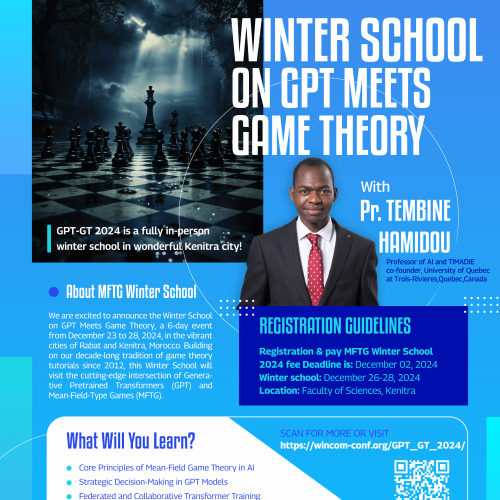 Ecole d’hiver « Winter School on Generative Machine GPT Meets Game at FSK and ENSIAS, from 23 to 28 décembre 2024