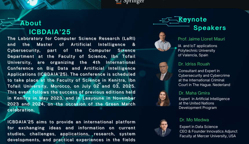 Invitation to ICBDAIA’25 – the 4th International Conference on Big Data and AI Applications Invitation to ICBDAIA’25 – the 4th International Conference on Big Data and AI Applications