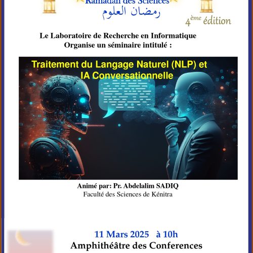 Ramadan des Sciences 4ème édition – raitement du Langage Naturel (NLP) et IA Conversationnelle