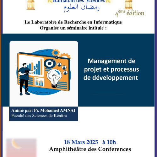 Ramadan des Sciences 4ème édition  –  Management de projet et processus de développement