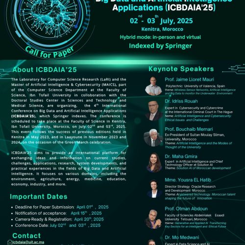 The 4th International Conference on Big Data and Artificial Intelligence Applications (ICBDAIA’25)