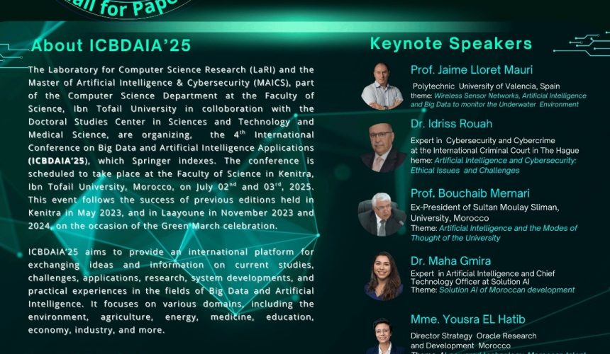 The 4th International Conference on Big Data and Artificial Intelligence Applications (ICBDAIA’25) The 4th International Conference on Big Data and Artificial Intelligence Applications (ICBDAIA’25)