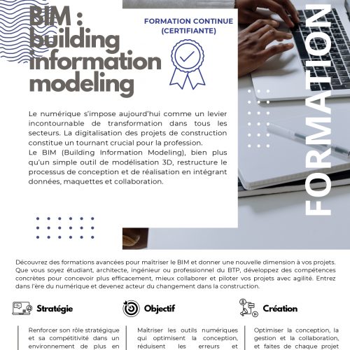 📣 Formation Certifiante : BIM (Building Information Modeling)