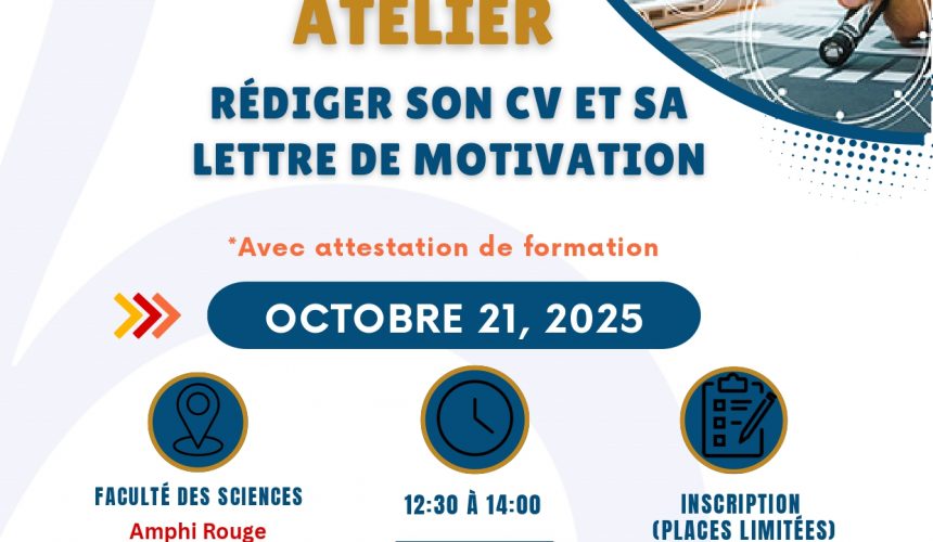 Série de formations professionnelles – Préparez votre avenir ( (préparer CV, lettre de motivation, se préparer à l’entretien d’embauche, entrepreneuriat etc.)