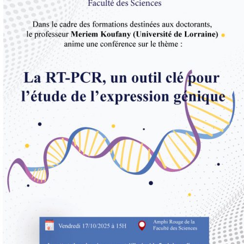 conférence sur le thème : La RT-PCR, un outil clé pour l’étude de l’expression génique