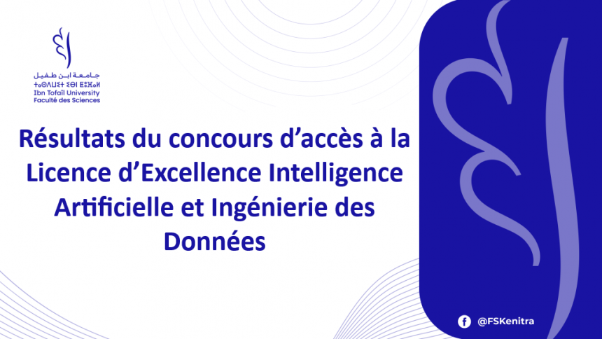 Résultats du concours d’accès à la Licence d’Excellence Intelligence Artificielle et Ingénierie des Données