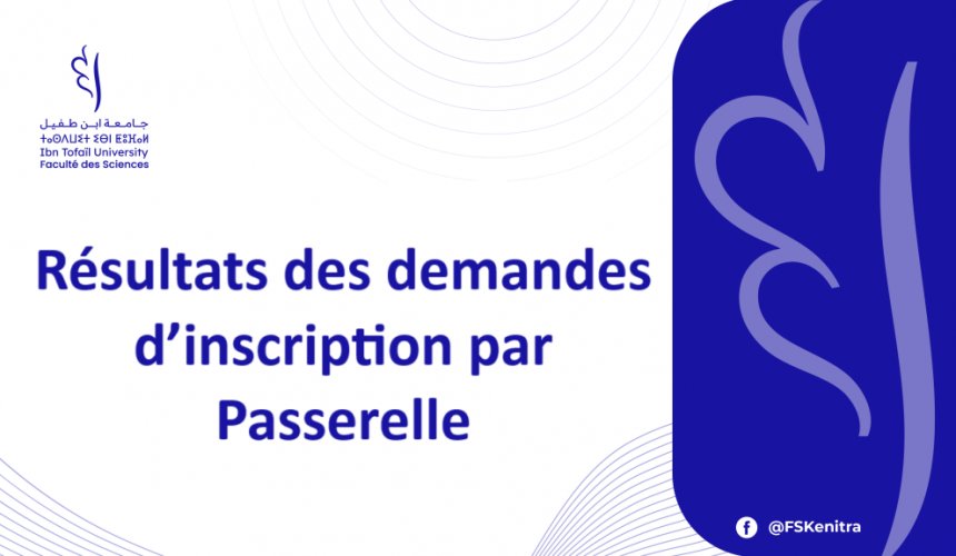 Résultats des demandes d’inscription par Passerelle