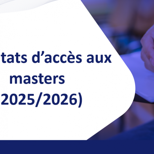 Résultats d’accès aux masters de la faculté des sciences (2025/2026)