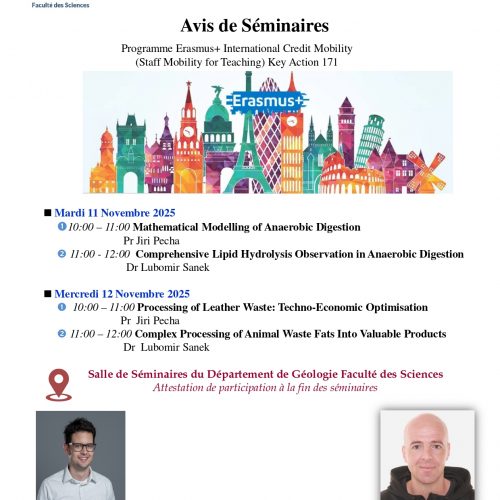 Séminaires Erasmus+  Mobilité Internationale de l’Enseignement : Modélisation Mathématique et Valorisation des Déchets