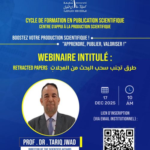 BOOSTEZ VOTRE PRODUCTION SCIENTIFIQUE ! « APPRENDRE, PUBLIER, VALORISER ! »