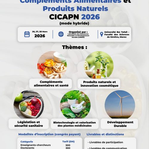 Congrès International sur les Compléments Alimentaires et Produits Naturels (CICAPN 2026)