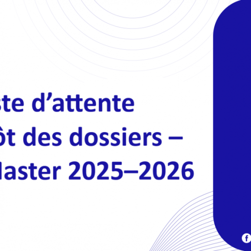 Liste d’attente – Dépôt des dossiers – Cycle Master 2025–2026