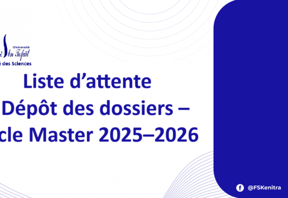 Liste d’attente – Dépôt des dossiers – Cycle Master 2025–2026