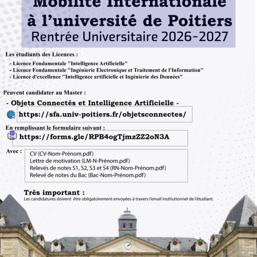 Mobilité internationale – Rentrée 2026-2027